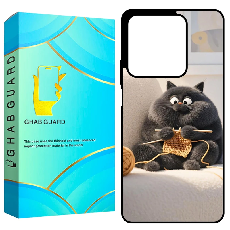 کاور قاب گارد طرح گربه مدل GCHPN134 مناسب برای گوشی موبایل شیائومی Redmi Note 13 4G
