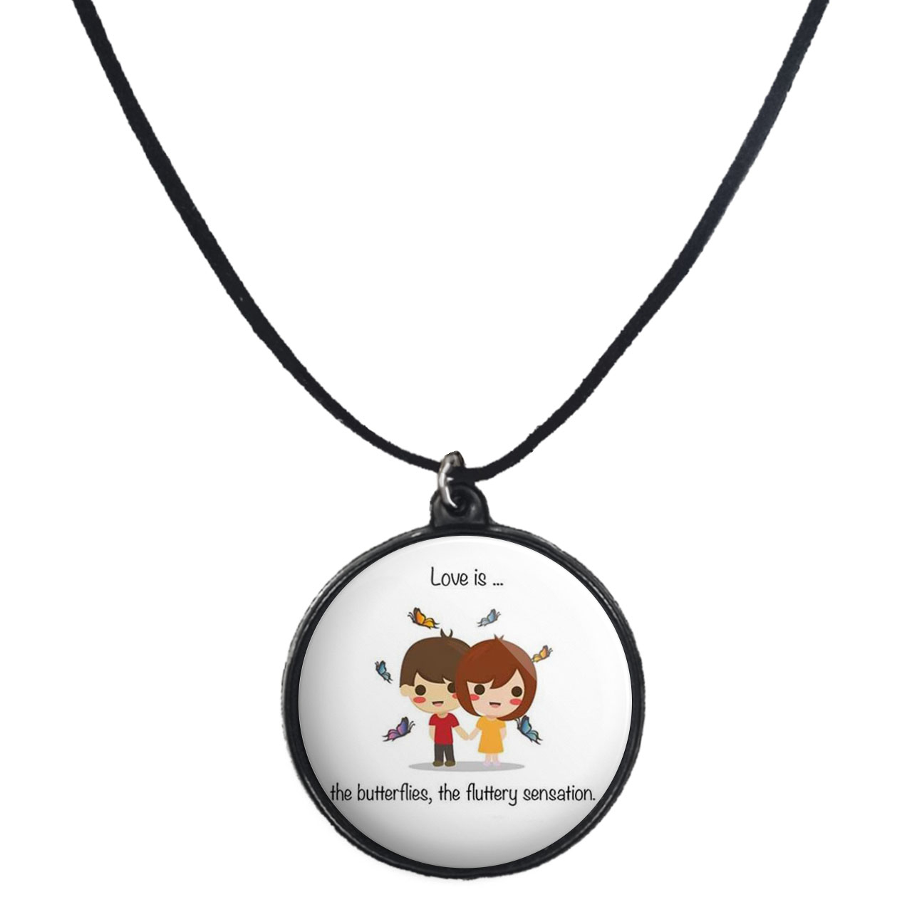 گردنبند پرمانه طرح عاشقانه کد pmb.5471 مدل دو طرفه