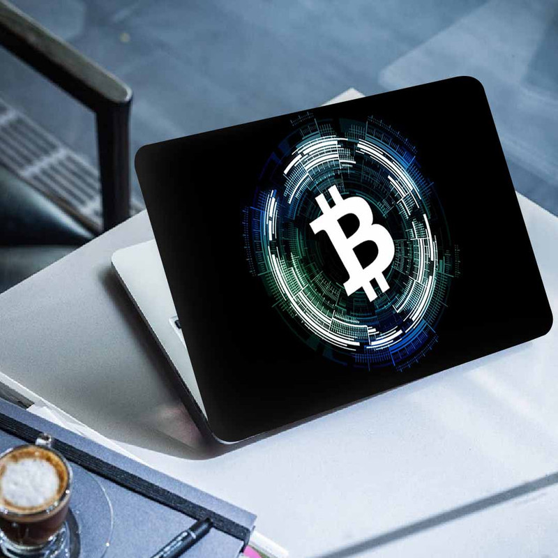 استیکر لپ تاپ طرح bitcoinکد p-1119مناسب برای لپ تاپ 15.6 اینچ