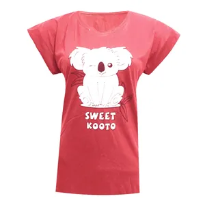 تی شرت آستین کوتاه زنانه مدل تدی کد DKCOP 260