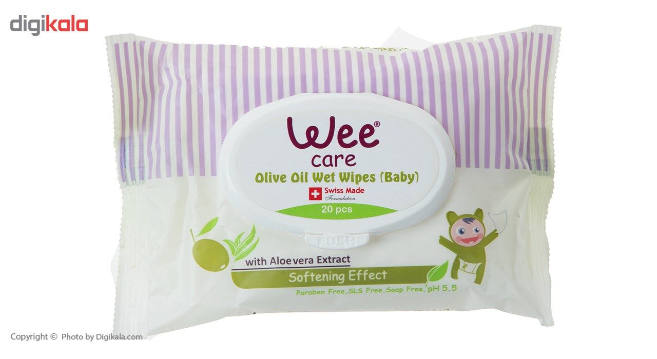 دستمال مرطوب کودک وی کر مدل Olive Oil بسته 20 عددی main 1 1