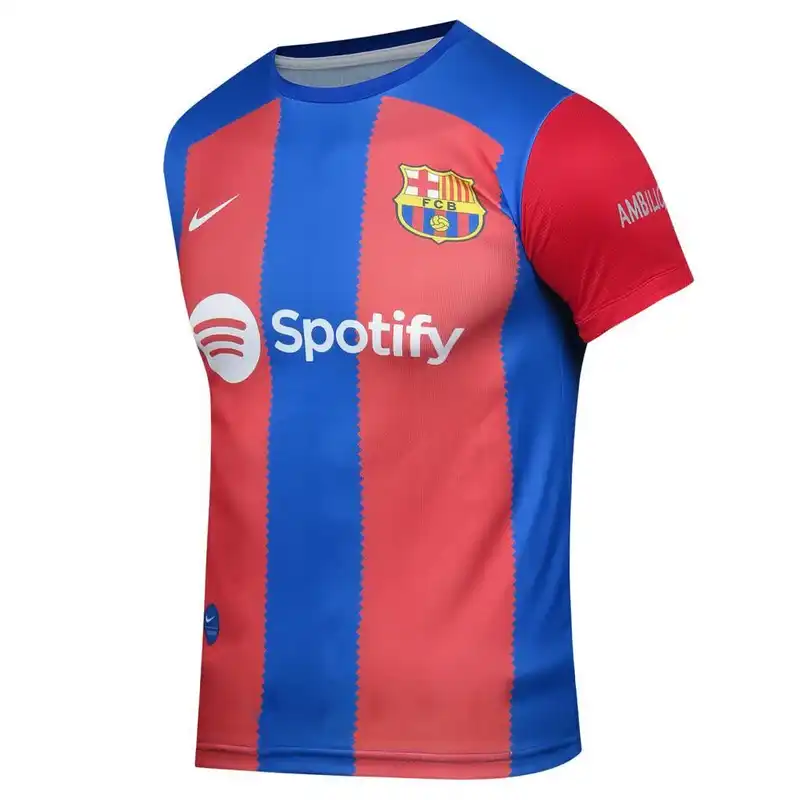 ست شش تکه لباس ورزشی مردانه مدل بارسلونا طرح لواندوفسکی 2024