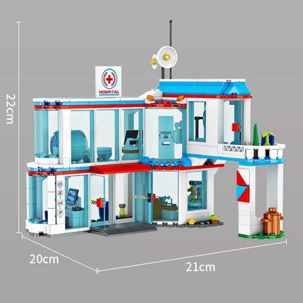 ساختنی 687 قطعه فارنج مدل بیمارستان طرح سیتی کد FC 3328