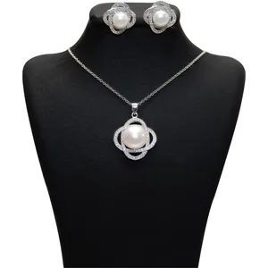 نیم ست نقره شهر جواهر مدل SJS-SE012