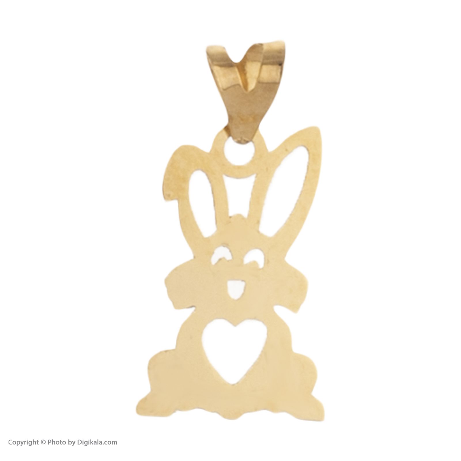 آویز گردنبند طلا 18 عیار دخترانه مایا ماهک مدل MM1151 طرح خرگوش -  - 2