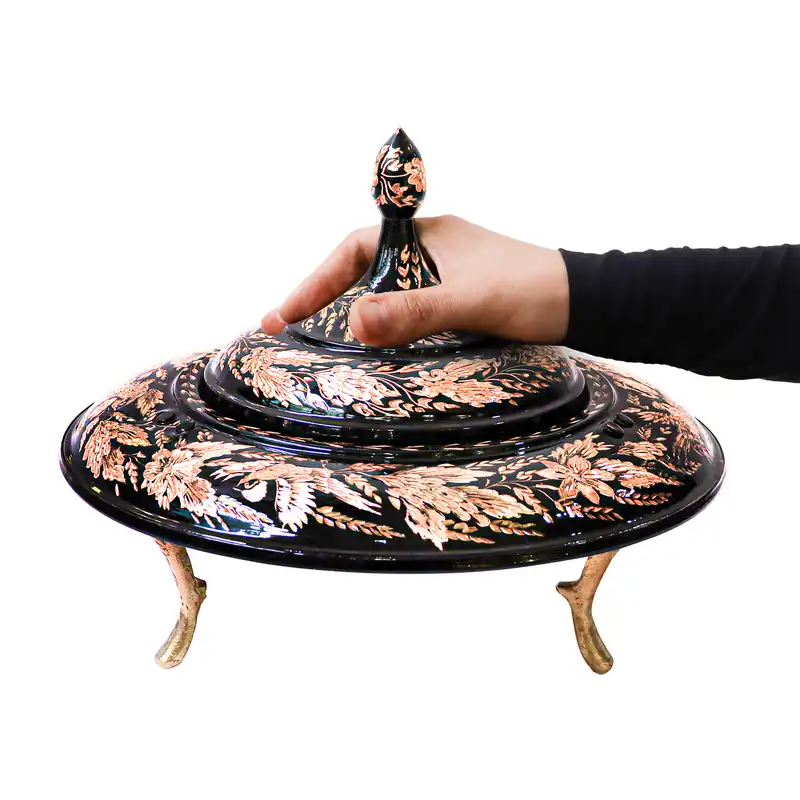 شکلات خوری مسی مدل الماس تراش کد HQ33p25