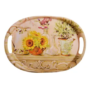 سینی رجینال طرح گلدان گل مدل 5003