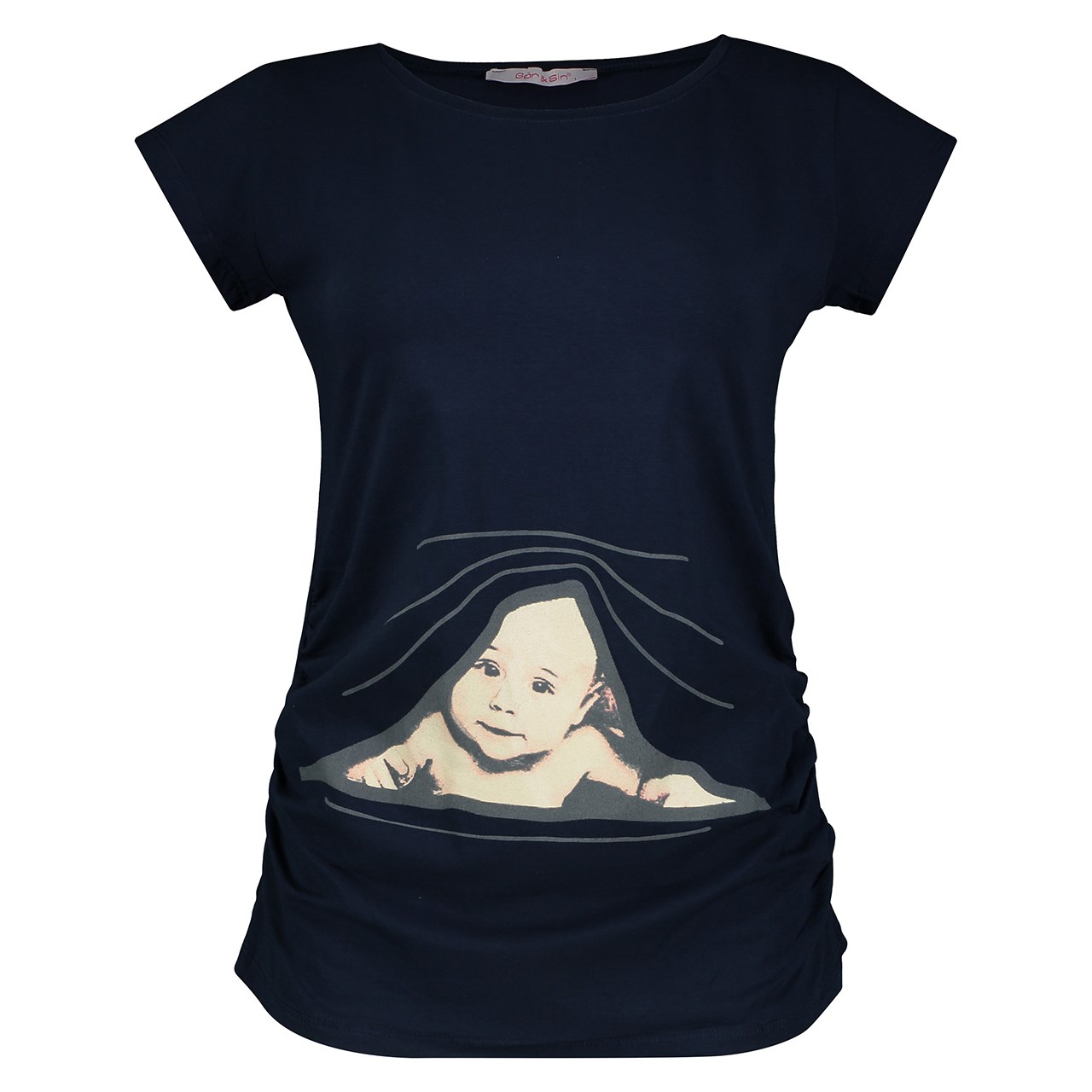 تی شرت بارداری آستین کوتاه زنانه گورسین مدل 7763
