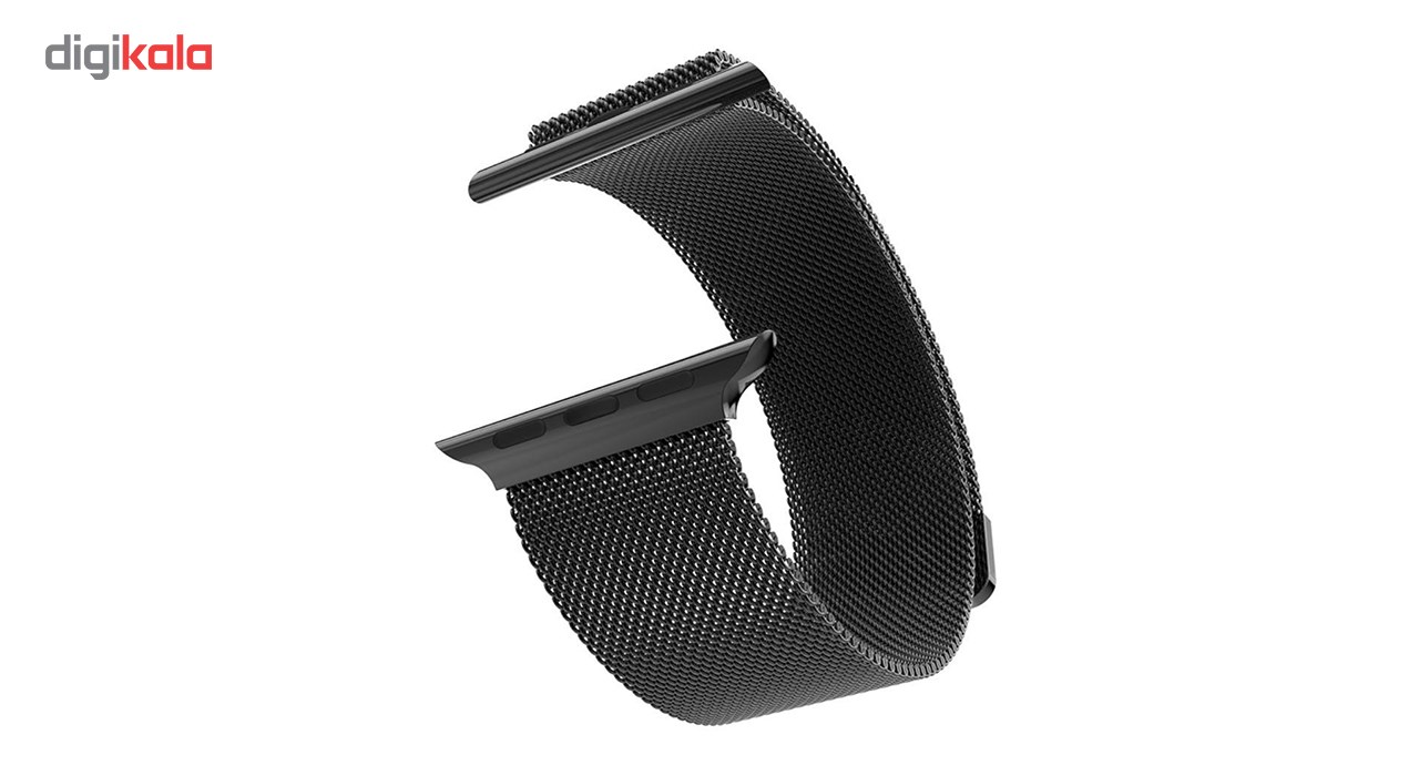 بند فلزی باسئوس مدل Milanese Loop مناسب برای اپل واچ 38 میلی متری