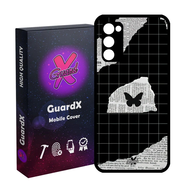 کاور گارد ایکس طرح پروانه مدل Glass10533 مناسب برای گوشی موبایل سامسونگ Galaxy S20 FE