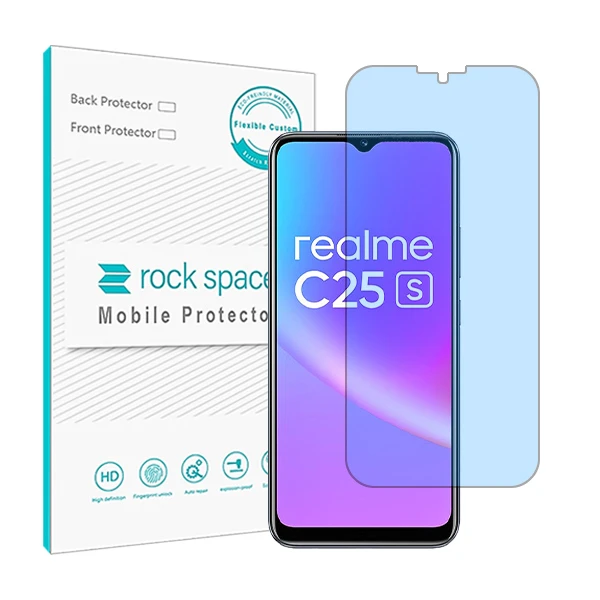 محافظ صفحه نمایش ضد اشعه آبی راک اسپیس مدل HyBLU مناسب برای گوشی موبایل ریلمی C25s RMX3195