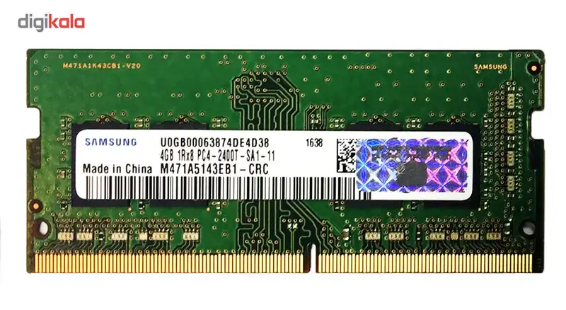 رم لپ تاپ سامسونگ مدل DDR4 2400 Mhz SODIMM ظرفیت 4 گیگابایت