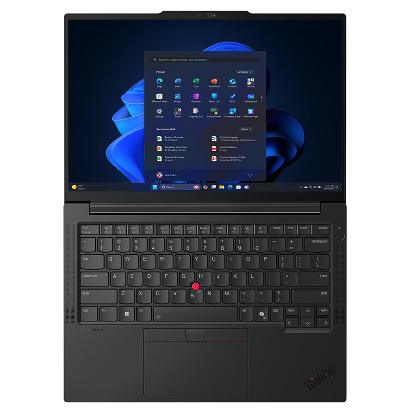 لپ تاپ 14 اینچی لنوو مدل ThinkPad E14 Gen 7-Core Ultra 7 255H-64GB DDR5 5600MHz-2TB SSD-Backlit-Fingerprint-IPS - کاستوم شده