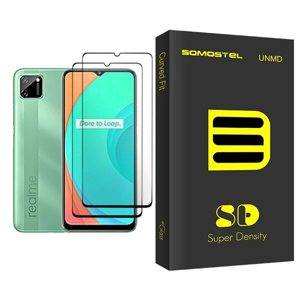 محافظ صفحه نمایش سوماستل مدل SD Glass MIX002 مناسب برای گوشی موبایل ریلمی C11 بسته دو عددی