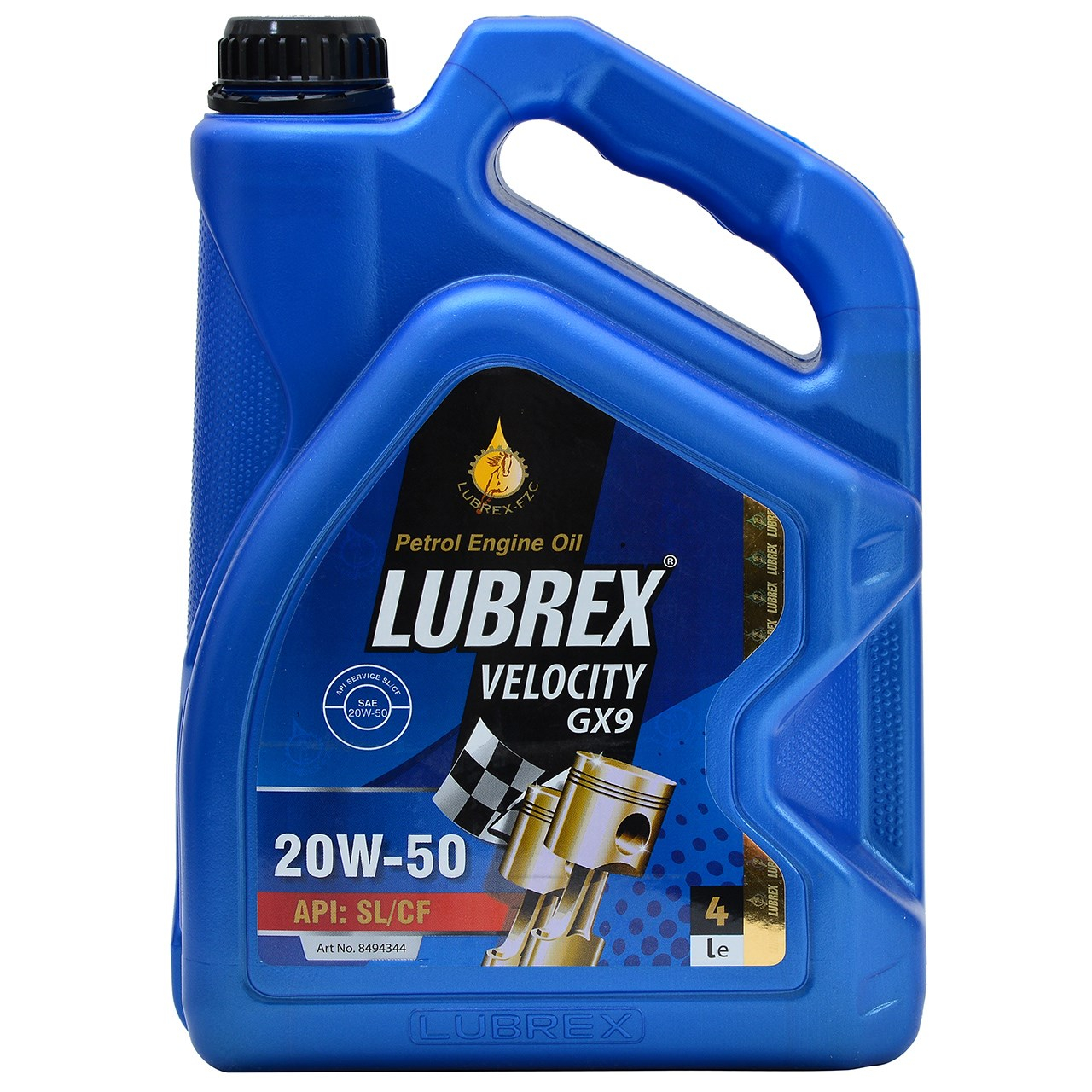 روغن موتور لوبرکس مدل Velocity GX9 20W50 حجم 4 لیتر