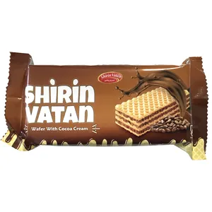  ویفر کرم دار کاکائویی شیرین وطن - 60 گرم 