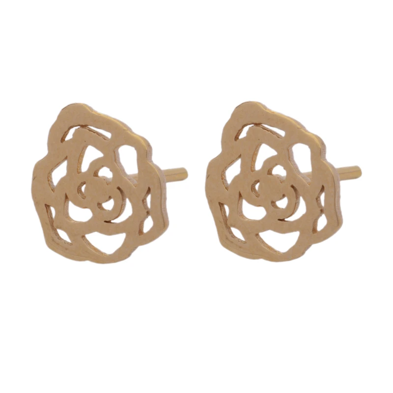گوشواره میخی طلا 18 عیار زنانه طلای مستجابی مدل گل کد 531421