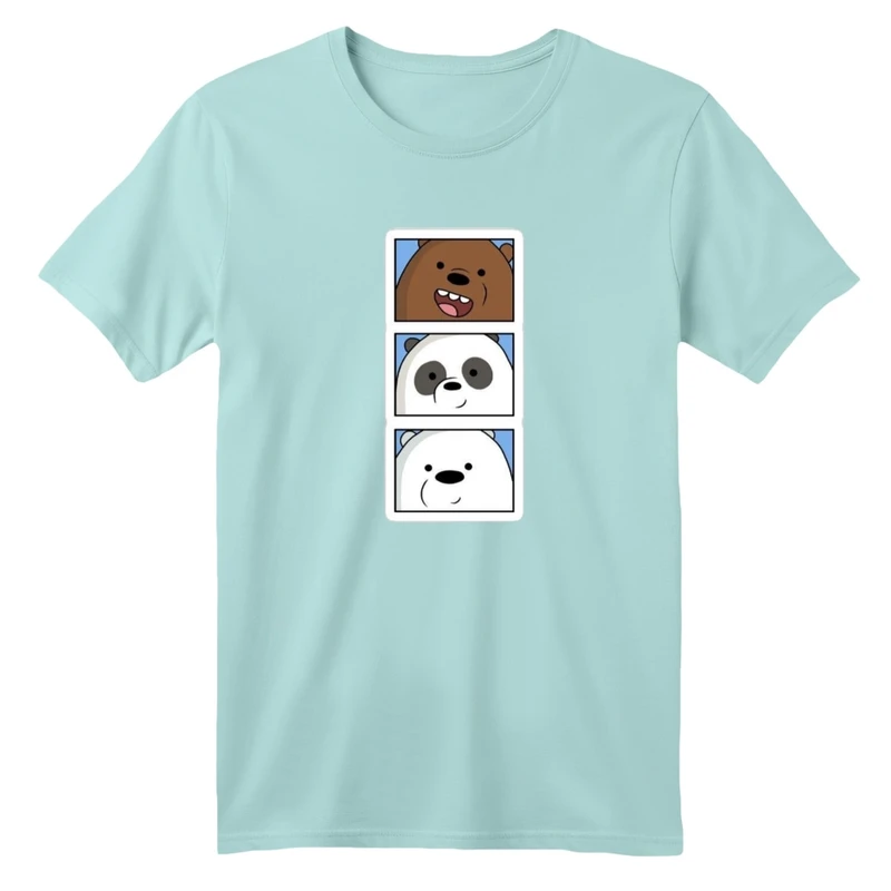 تی شرت آستین کوتاه بچگانه مدل خرس های کله فندقی کد۲