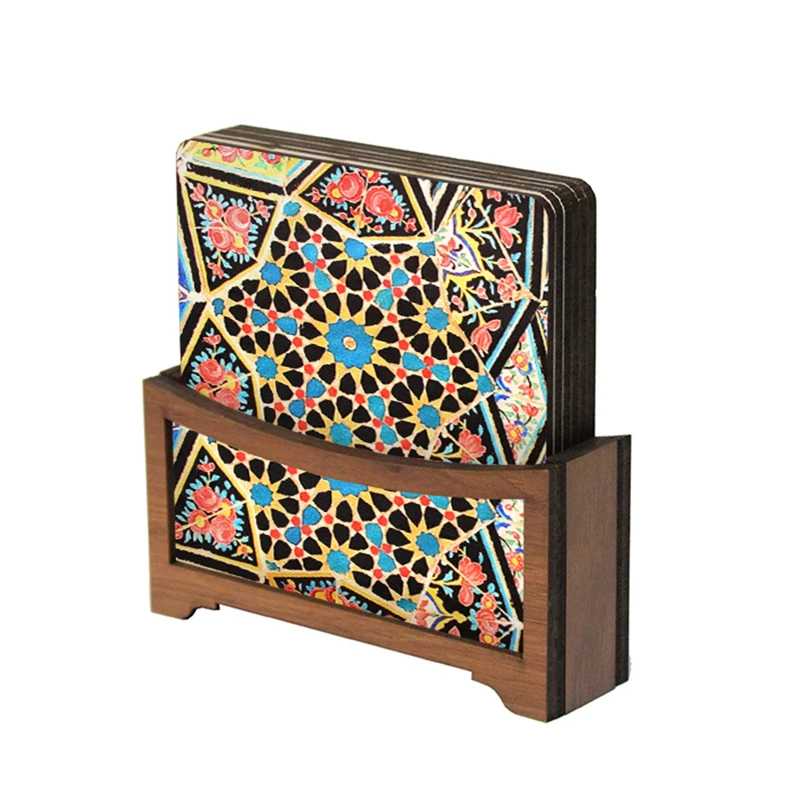 زیر لیوانی تهران جی اف ایکس مدل ZL3206 بسته 6 عددی