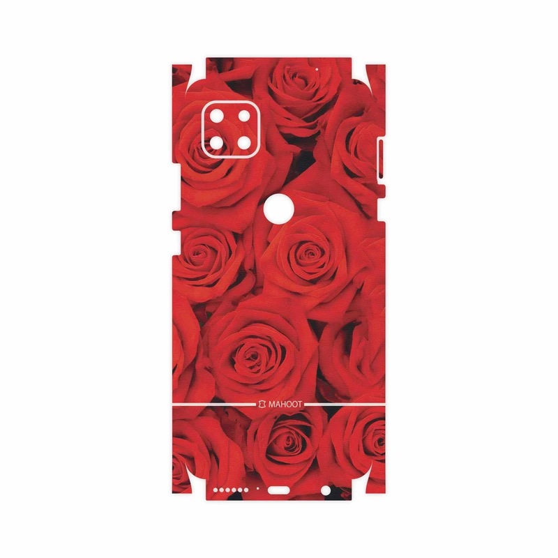 برچسب پوششی ماهوت مدل Red-Flower-FullSkin مناسب برای گوشی موبایل موتورولا MOTO G 5G