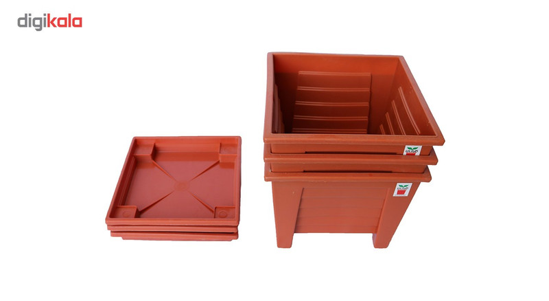 گلدان گلباران مدل 435 بسته سه عددی