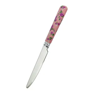 کارد میوه خوری سی اند اس مدل Floral Rose Violet  - بسته 12 عددی