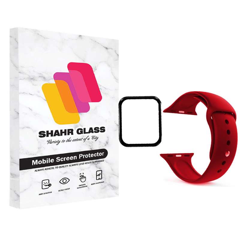  بند شهر گلس مدل PN-BAND1 مناسب برای ساعت هوشمند اپل واچ 40 میلی متری به همراه محافظ صفحه نمایش