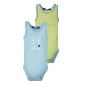 بادی آستین کوتاه نوزادی لوپیلو مدل IAN 325802 مجموعه دو عددی