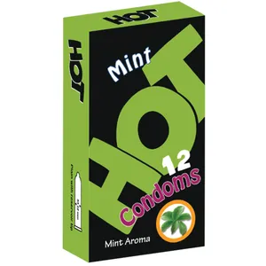 کاندوم هات مدل Mint Aroma بسته 12 عددی