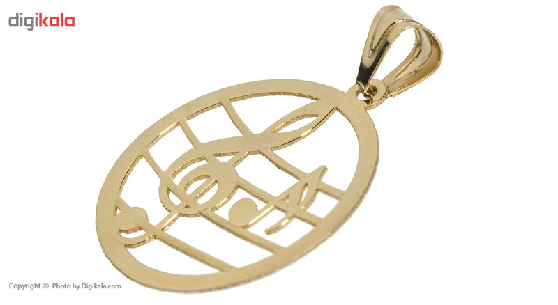 نیم ست طلا 18 عیار ماهک مدل MS0038 طرح نت موسیقی