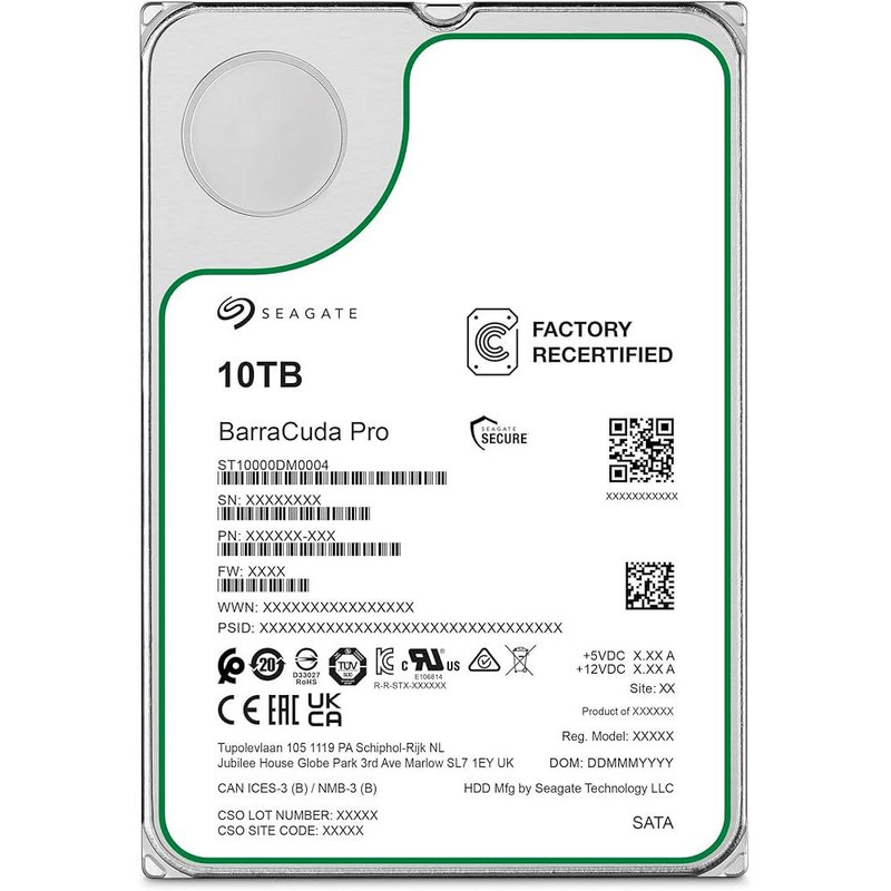 هارددیسک اینترنال سیگیت مدل BarraCuda Pro ST10000DM0004 ظرفیت 10 ترابایت