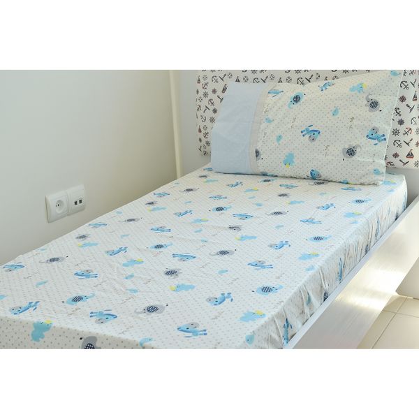 سرویس خواب 2 تکه کودک بومرنگ مدل TTB-70