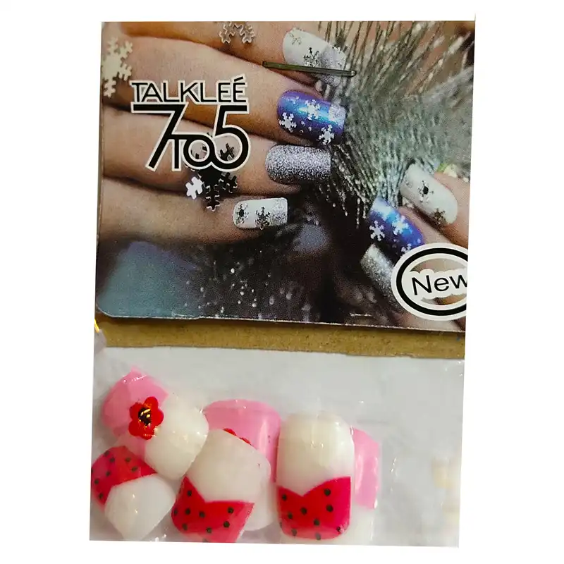 ناخن مصنوعی بچگانه تالکی کد 5 بسته 12 عددی