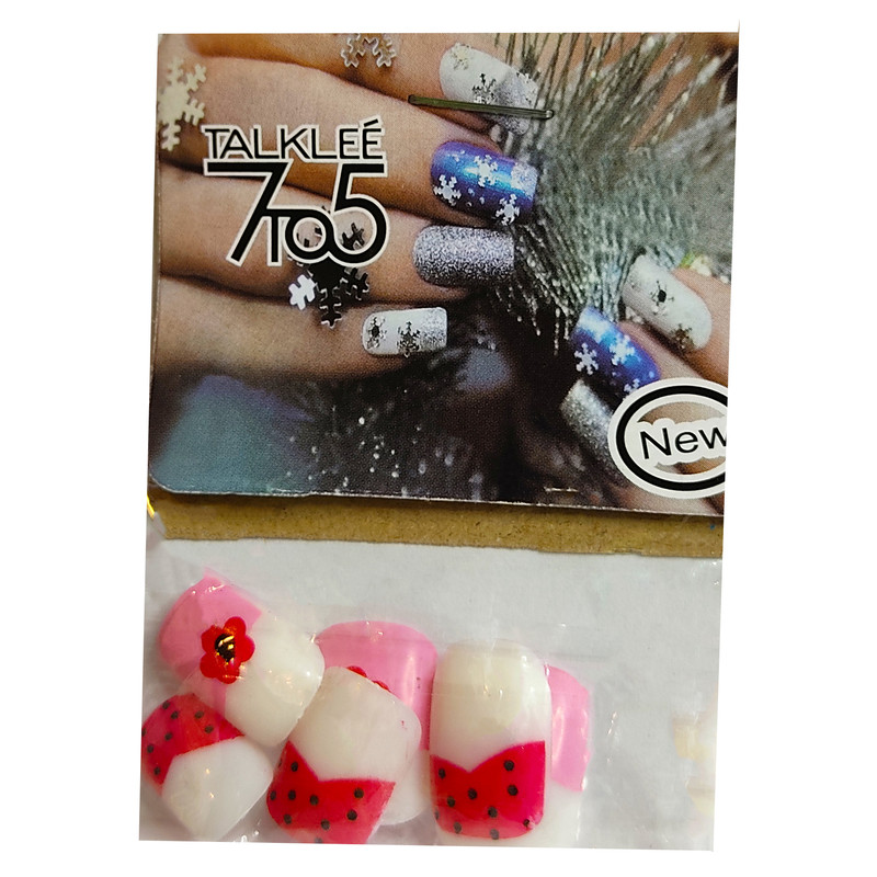 ناخن مصنوعی بچگانه تالکی کد 5 بسته 12 عددی