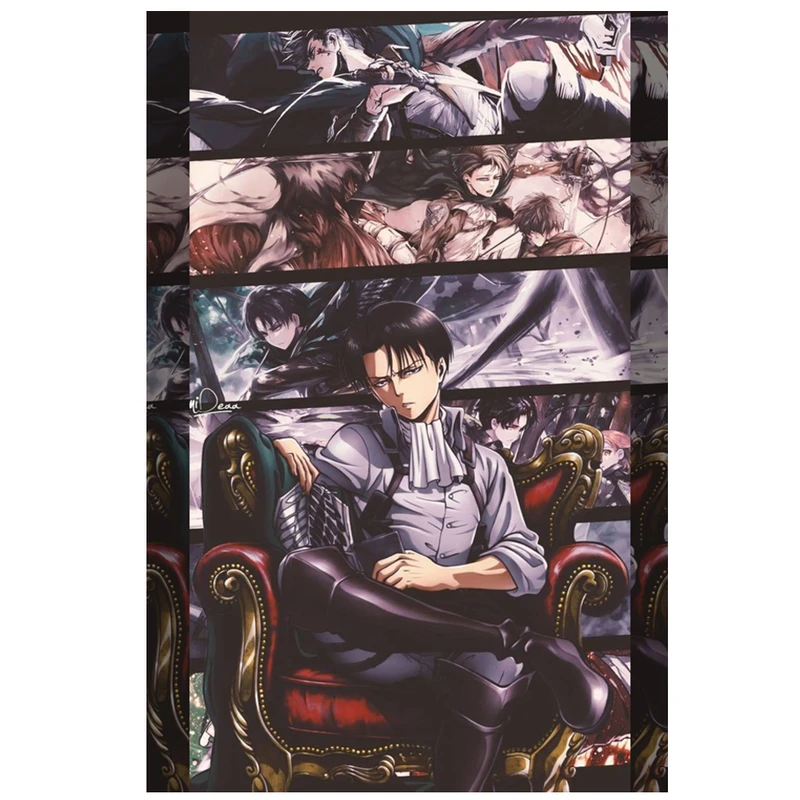 پوستر مدل لیوای اکرمن Levi ackreman طرح انیمه اتک ان تایتان Attack on titan کد 526