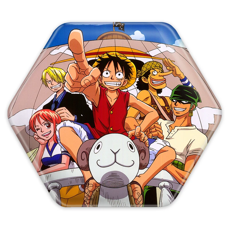 پیکسل خندالو طرح انیمه وان پیس One Piece مدل شش ضلعی کد 10530