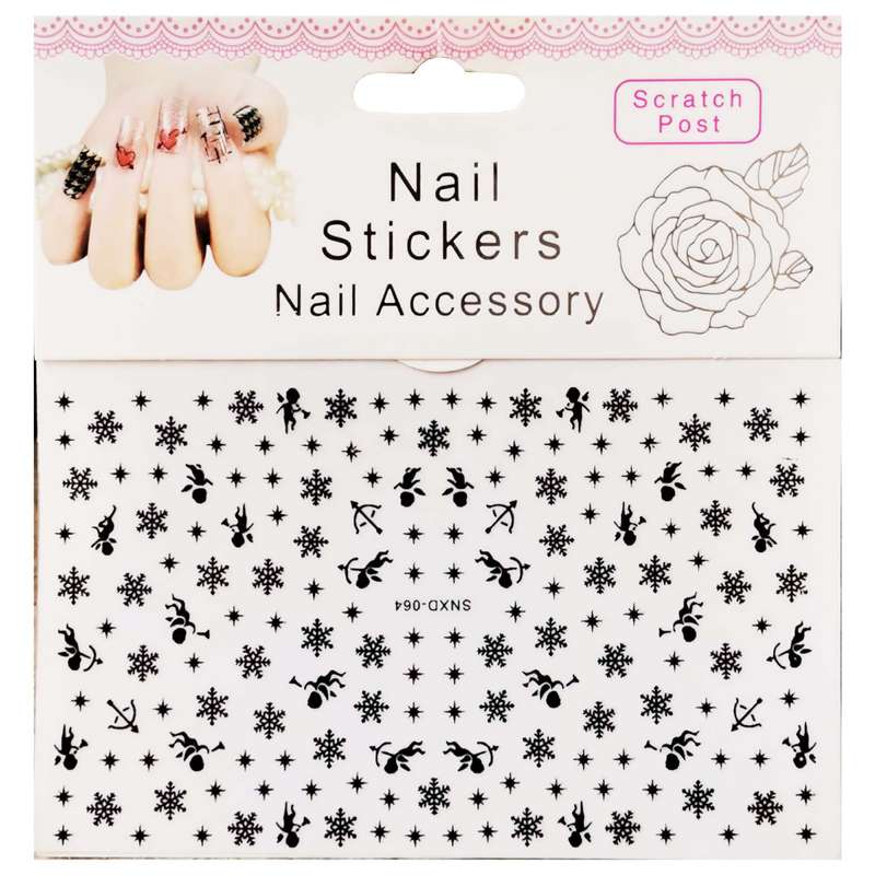 استیکر طراحی ناخن مدل فرشته کد SNXD-064