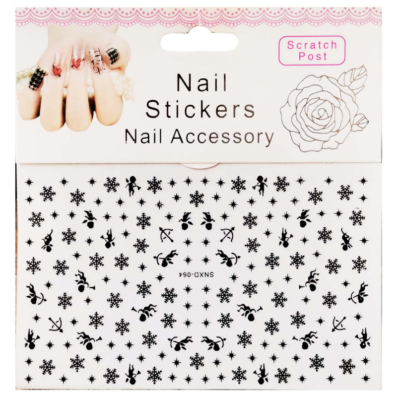 استیکر طراحی ناخن مدل فرشته کد SNXD-064