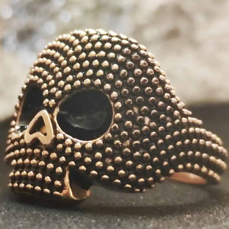 انگشتر مردانه مدل اسکلت کد GL135