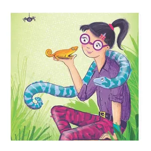 تابلو کودک و نوزاد دختر و آفتاب پرست کد wkt101