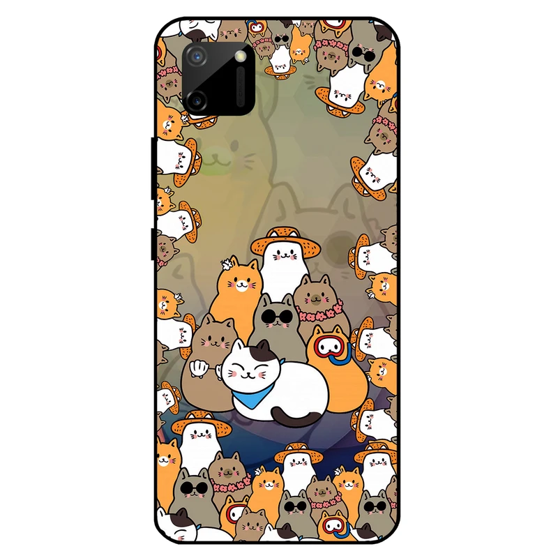 کاور مگافون طرح گربه مدل 7717 مناسب برای گوشی موبایل ریلمی C11 2020