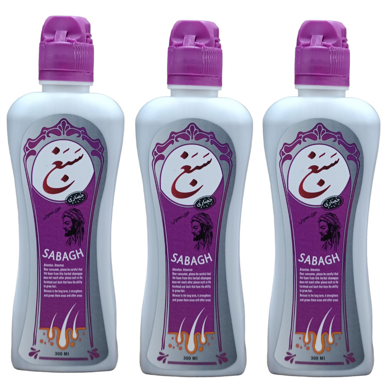 شامپو تقویت کننده و ضد ریزش مو سبغ مدل L3 حجم 270 میلی لیتر بسته 3 عددی