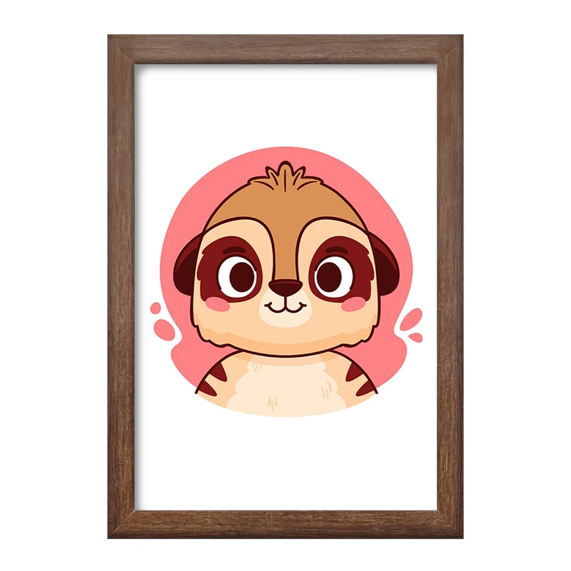 تابلو خندالو طرح میرکت حیوانات بامزه کد 37137