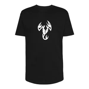 تی شرت لانگ آستین کوتاه مردانه مدل Scorpion کد Sh080 رنگ مشکی
