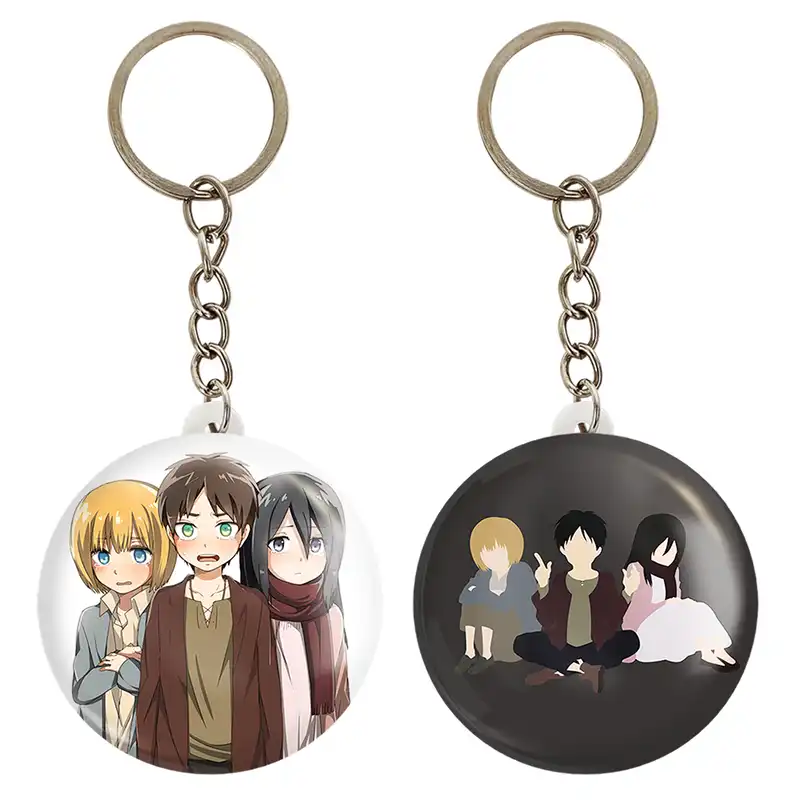 جاکلیدی خندالو مدل میکاسا و ارن و ارمین انیمه اتک آن تایتان کد 1855718568 مجموعه 2 عددی