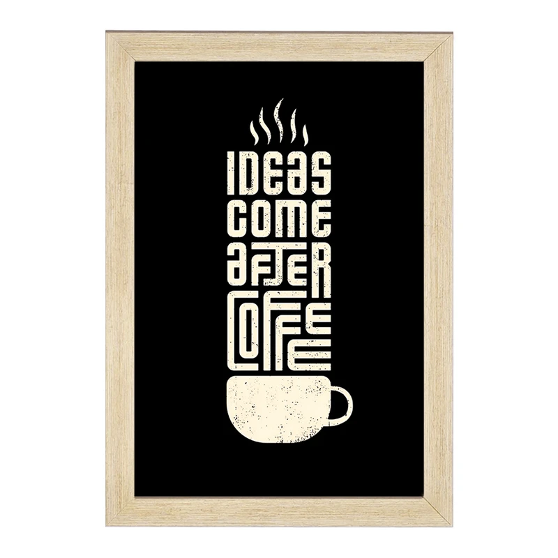 تابلو خندالو مدل قهوه (Coffee) کد F4085