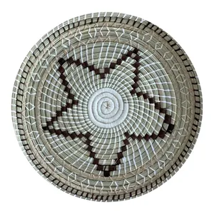 سینی حصیری مدل دیوارکوب طرح ستاره