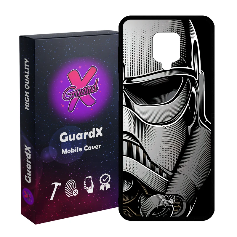کاور گارد ایکس طرح جنگ ستارگان مدل Glass10454 مناسب برای گوشی موبایل شیائومی Redmi Note9 Pro/Note 9 Pro Max/Redmi Note 9S/MI Poco M2 Pro