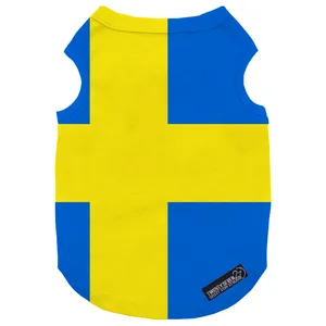 لباس سگ و گربه 27 طرح Sweden Dog کد MH761 سایز M