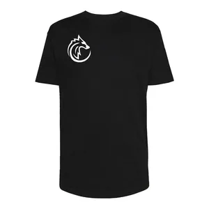 تی شرت لانگ زنانه مدل WOLF کد P012 رنگ مشکی